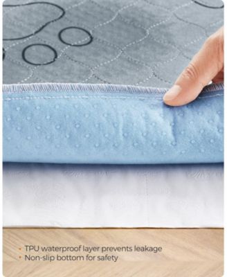 2-Pack Washable Dog Pee Pads, 48" x 36", 4-Layer Absorbent Waterproof TPU, Non-Slip Backing