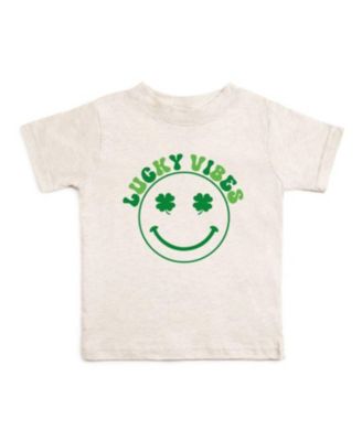 Little Boys Lucky Vibes St. Patrick's Day Short Sleeve T-Shirt