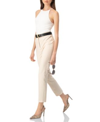Women's Straight Cut Tailored Capri Trousers