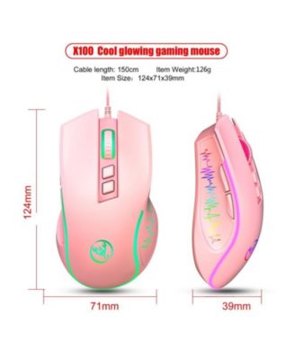 Wired Gaming Mouse, 3600 DPI Adjustable, 7-Color RGB Backlit, Ergonomic Plug & Play Mouse for PC Laptop Gamers & Office Workers