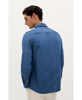 Men's Coastal Denim Pockets Shirt