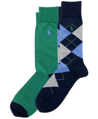 Men's Argyle Slack Socks, 2-Pack