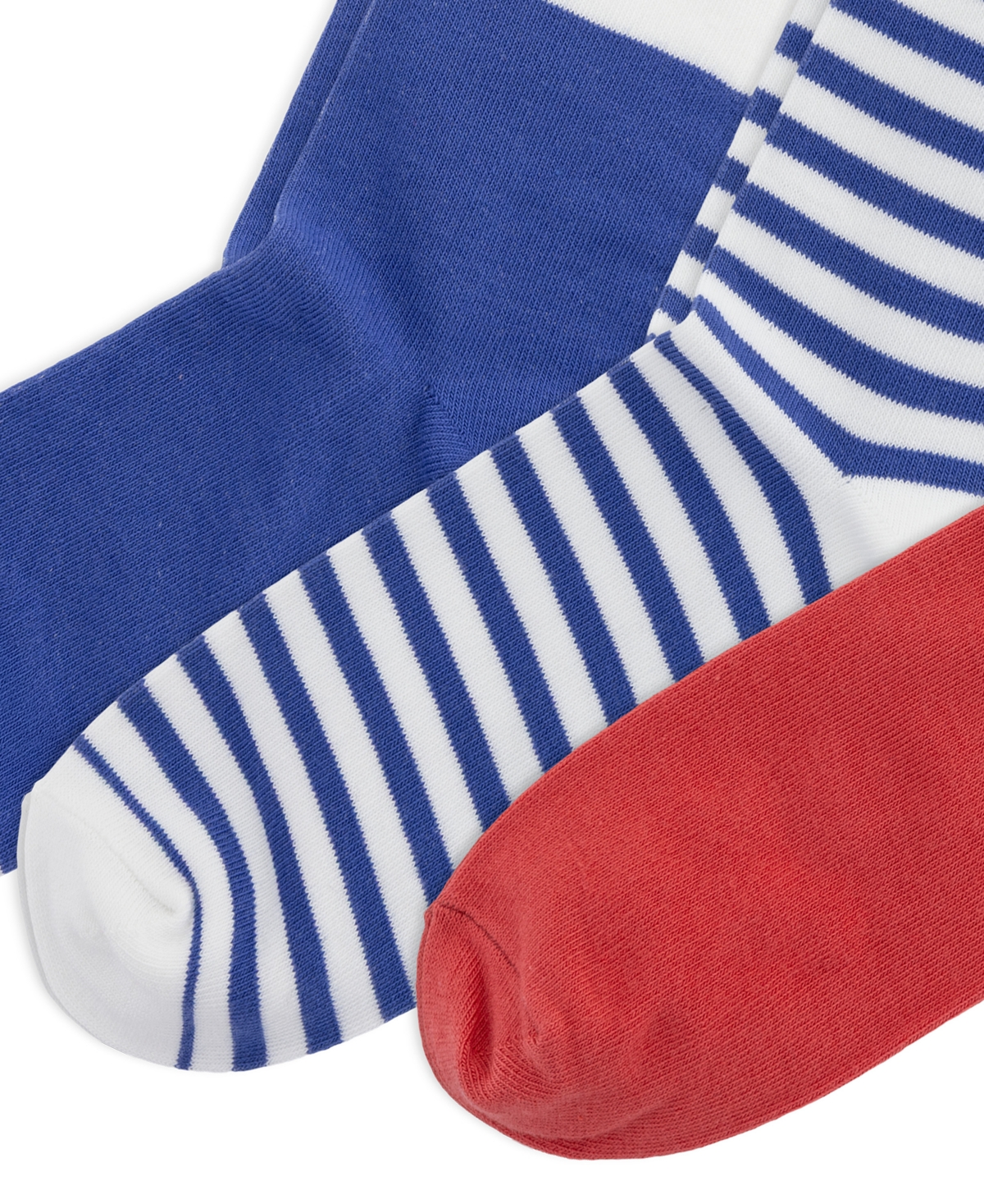 Polo Ralph Lauren Girls' 4-11 Assorted Crew Socks, 3-Pack