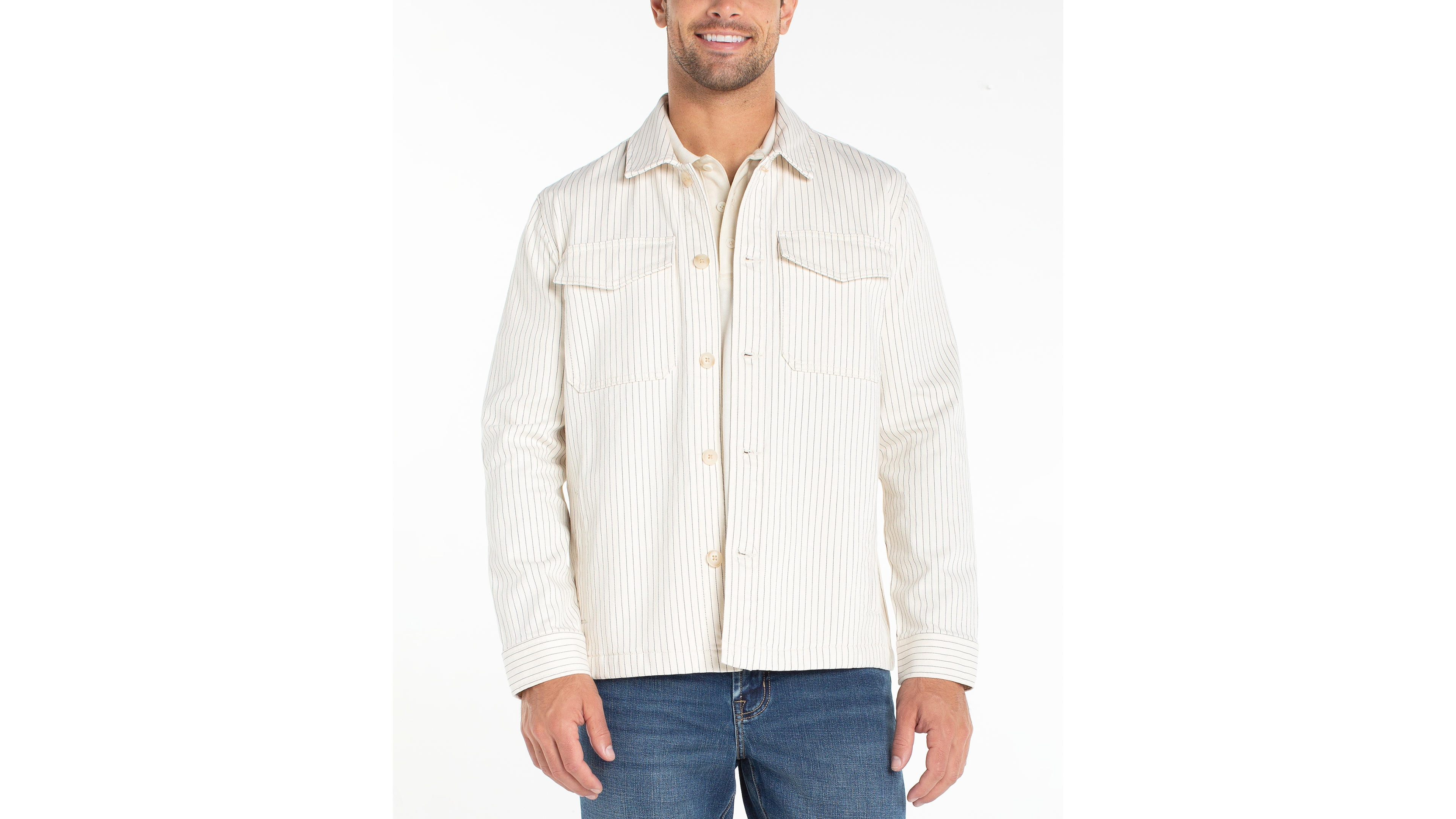 Liverpool Los Angeles Men's Flap Pocket Long-Sleeve Jacket