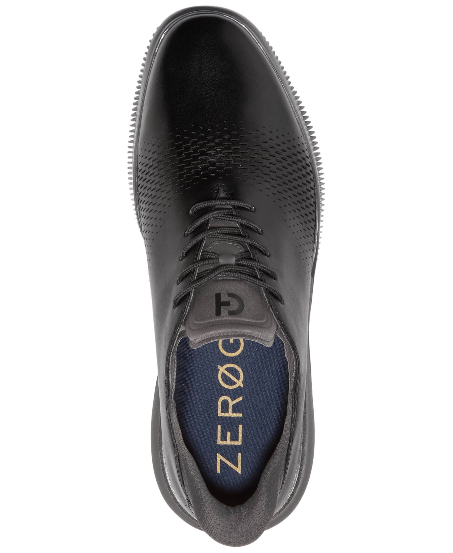 Обувь Cole Haan Men's 6. Zerøgrand Laser Quick-On Lace-Up Oxford Shoes, цвет: Чёрный — фото 3