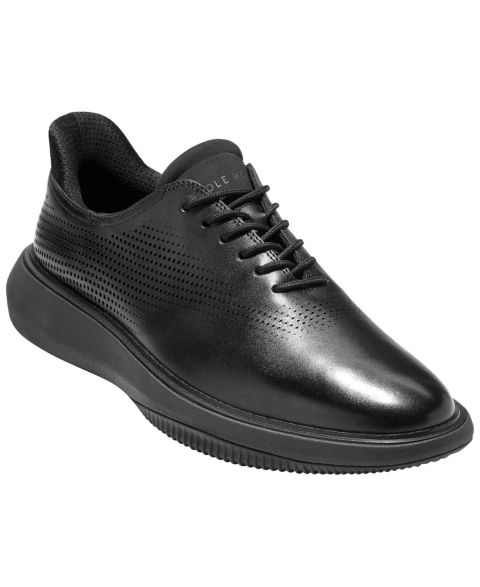 Мужские туфли Cole Haan Grand Phaze Laser Quick-On Lace-Up Oxford, цвет: Чёрный