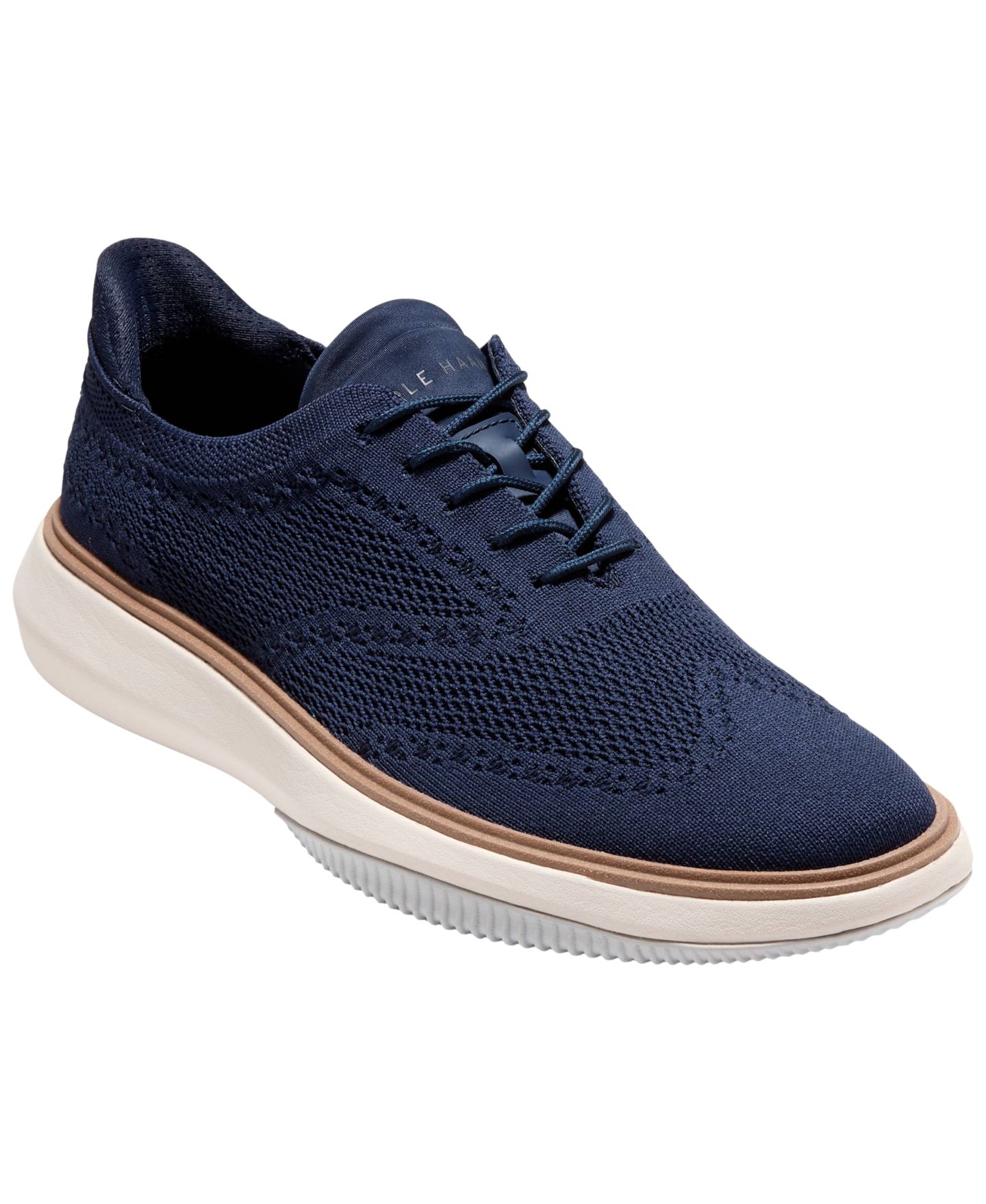 Мужские туфли-оксфорды Cole Haan Grand Phaze Stitchlite Quick-On на шнуровке, цвет: Морской синий — фото 1