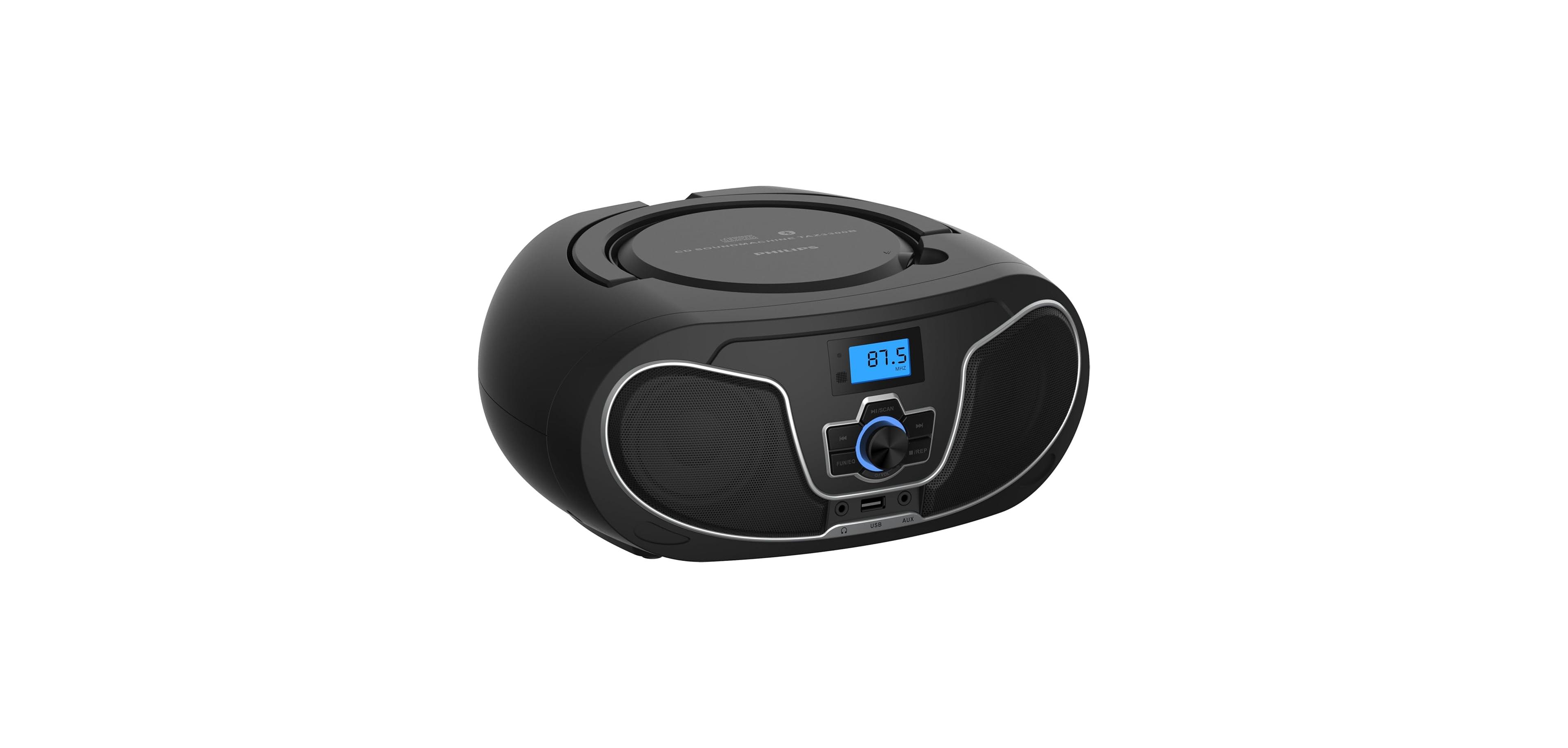 Philips TAZ3300 Portable Bluetooth Fm Radio Cd Player Boombox