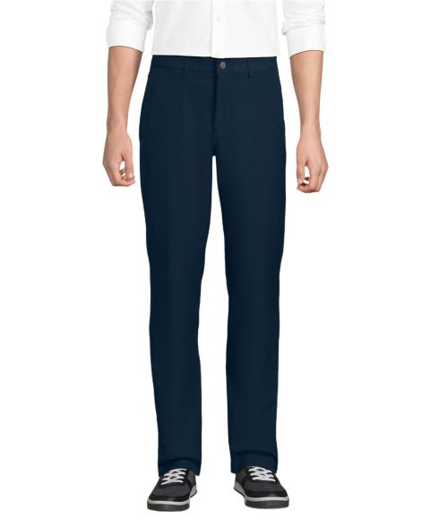 Мужские брюки Lands' End Classic Fit Performance Pant, цвет: Тёмно-синий