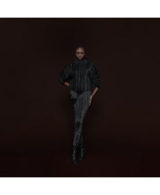 Women's Plisse Batwing Top