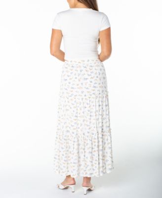 Juniors' Tiered Maxi Skirt