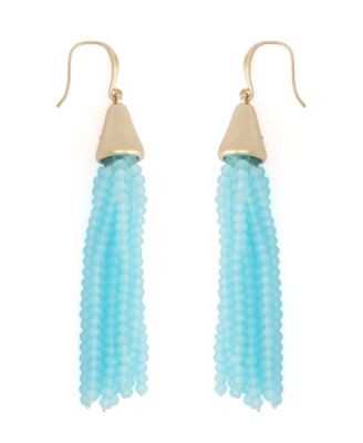 Seed Bead Fringe Earrings