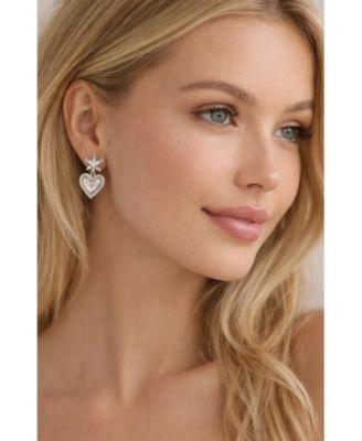 Bloom Heart Drop Earrings