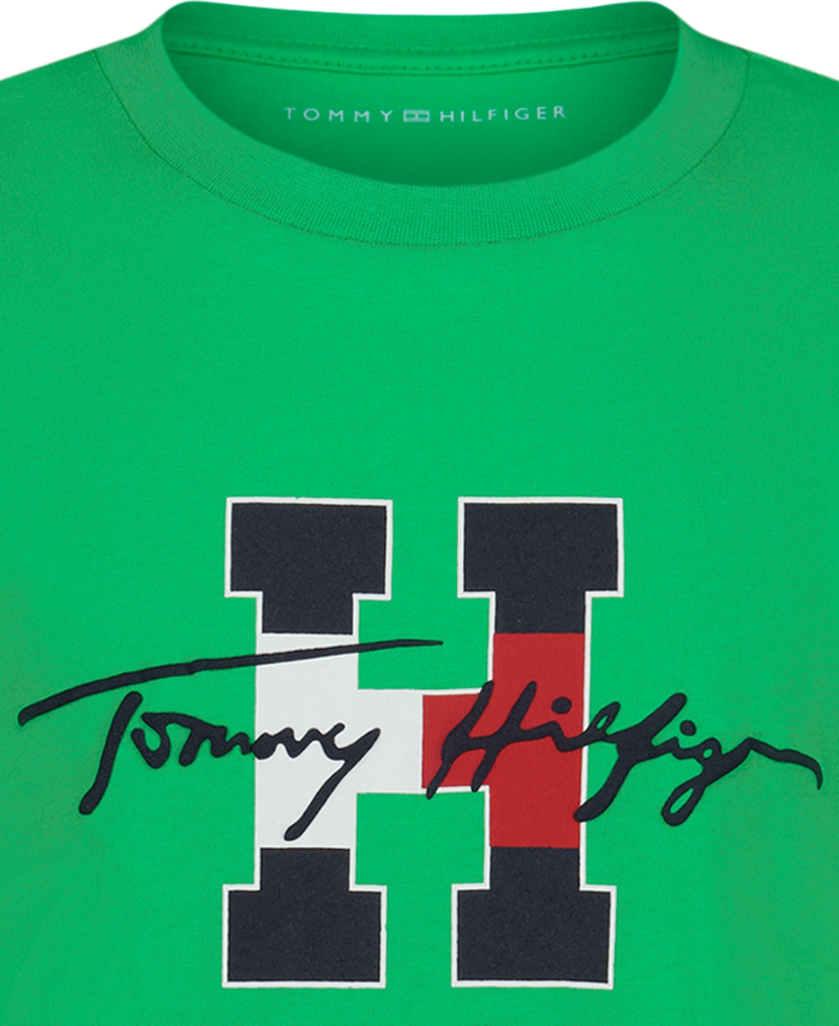 Tommy Hilfiger Boys' 8-20 Script H Crewneck T-Shirt