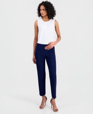 Women's Pull-On Hollywood Waist Straight Ankle Pants