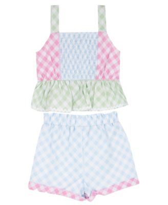 Girls' 2T-6X Tiered Tank Top and Pants, 2-Piece Set