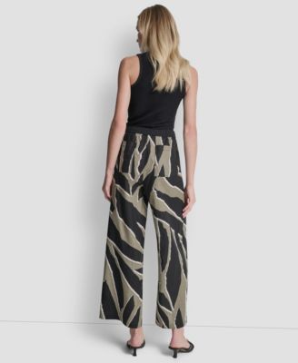 Women's Printed Drawstring Ankle-Length Pants