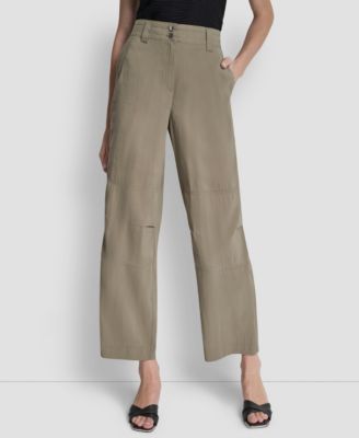 DKNY - Women's Sueded Fuji Two-Button Cargo Pants
