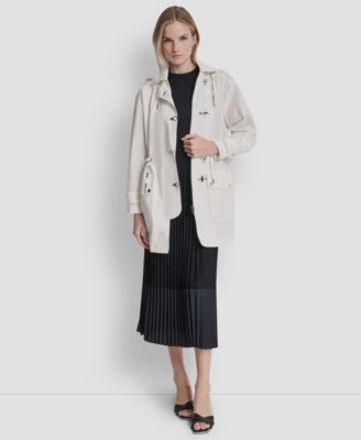 Women's Fire Clasp Anorak Hooded Metal Toggle Jacket