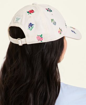 Flower Show Scattered Flowers Embroidered Baseball Cap