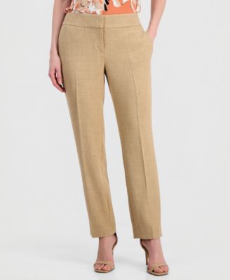 Women's Clean-Waist Straight-Leg Pants
