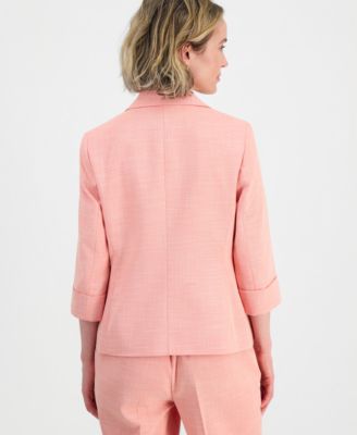 Women's 3/4-Sleeve Cuffed Blazer