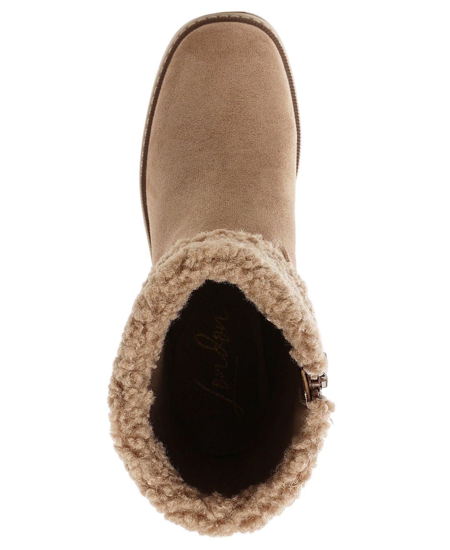 Женские ботинки London Rag Woolly Faux Fur and Embroidery Detail, цвет: Светлый бежевый — фото 5