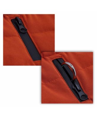 Blueberry Pet Windproof Waterproof Quilted Dog Puffer Jacket with Dual Zipped Leash Opening