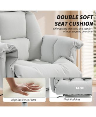 Executive Office Chair, Computer Desk Chair with Footrest,