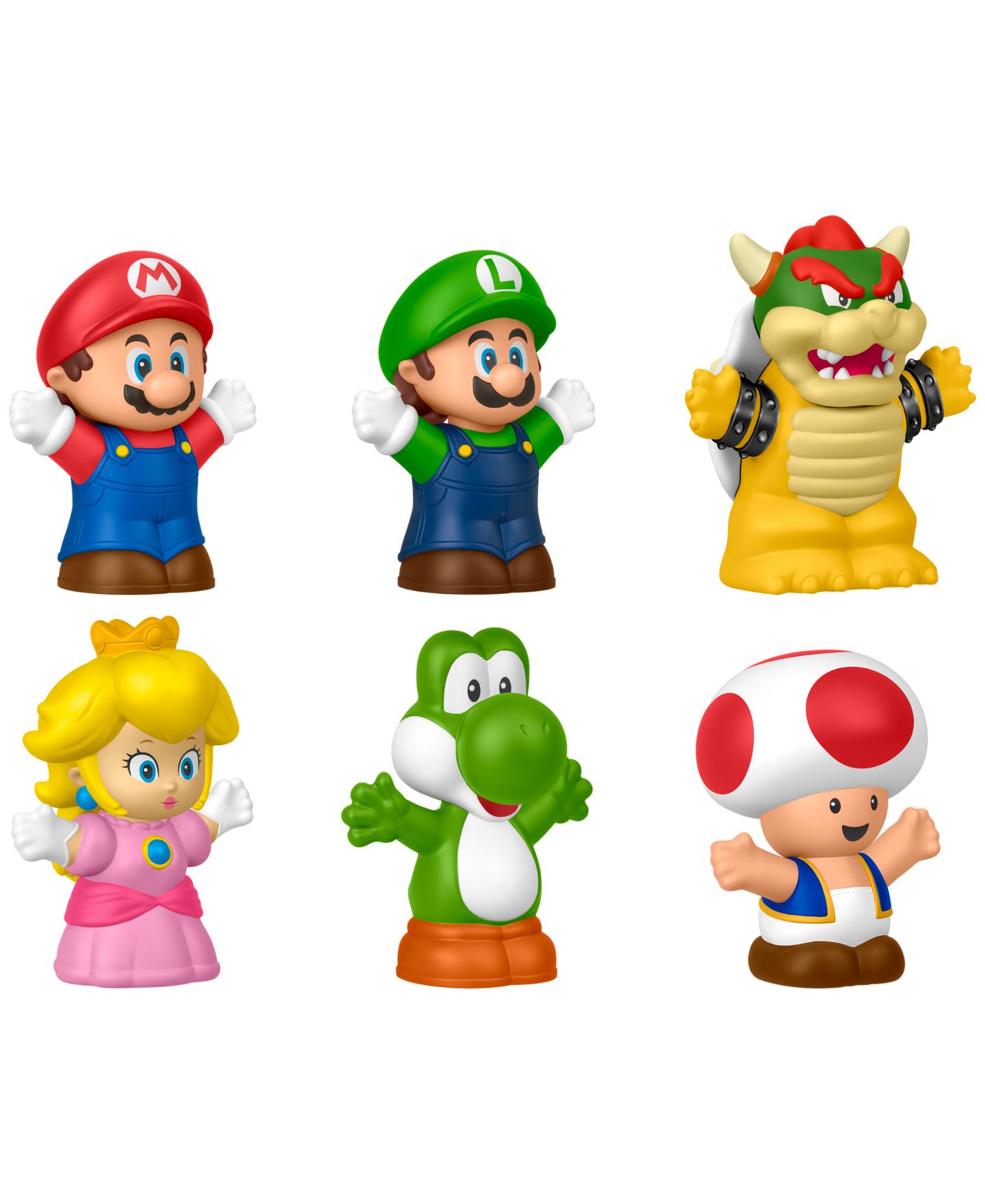 Детские фигурки Little People My Mario Super Mario 6-Piece Figure Set, Ages 1.5+ — фото 1