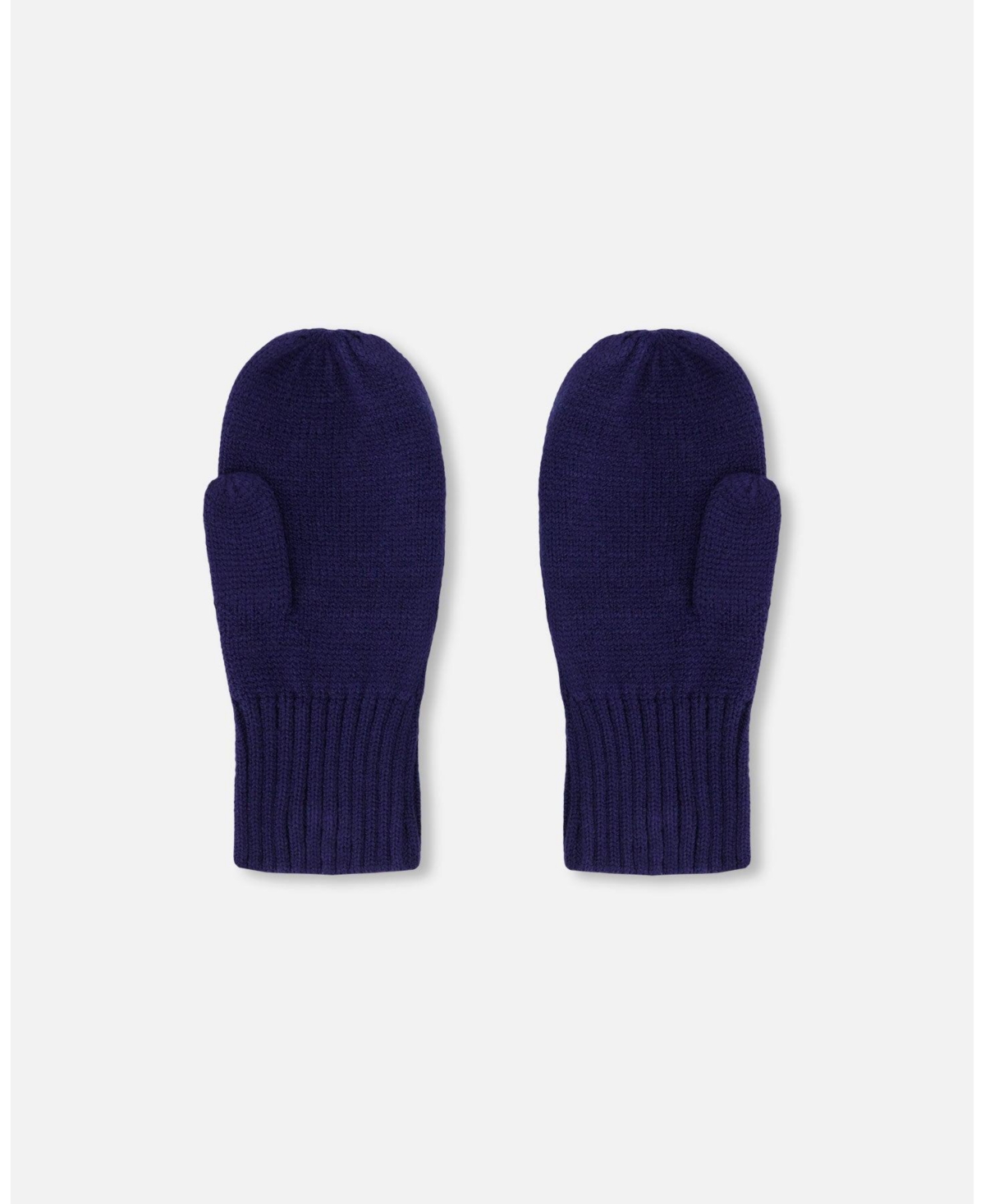 Deux par Kids Unisex Ribbed Knit Mittens