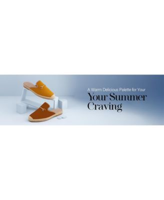 Womens Nazaya Horsebit Detail Espadrilles Mules