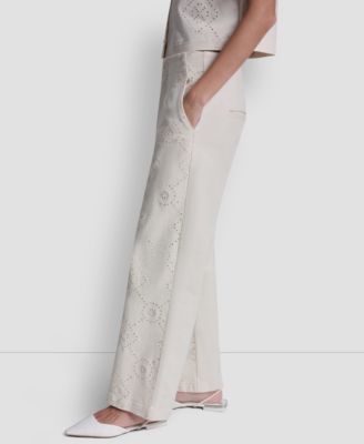 Women's High Rise Ankle Wide Leg Pants