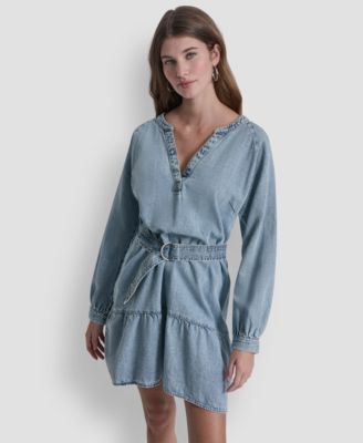 Women's V-Neck A-Line Dress