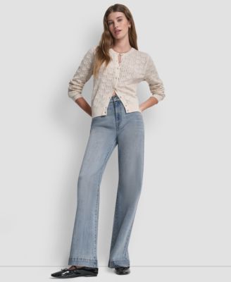 Women's High Rise Relaxed Flare Fit Jeans