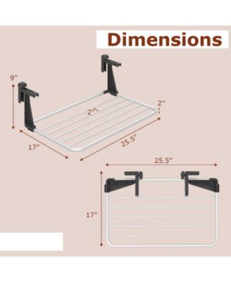 Portable Aluminum Clothes and Towel Drying Rack, Folding Stand