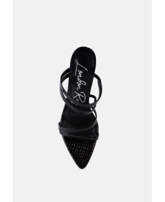 Womens New Affair Croc Strappy High Heel Sandals