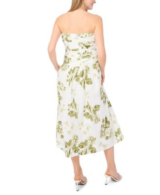 Women's Strapless Sleeveless Bodice Dress