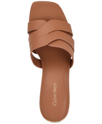 Women's Vivianna Woven Slip-On Block Heel Sandals