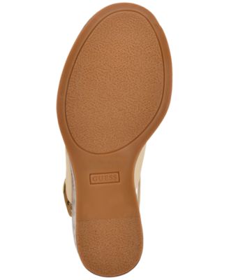 Women's Yarisel Logo-Embossed High Platform Wedge Sandals