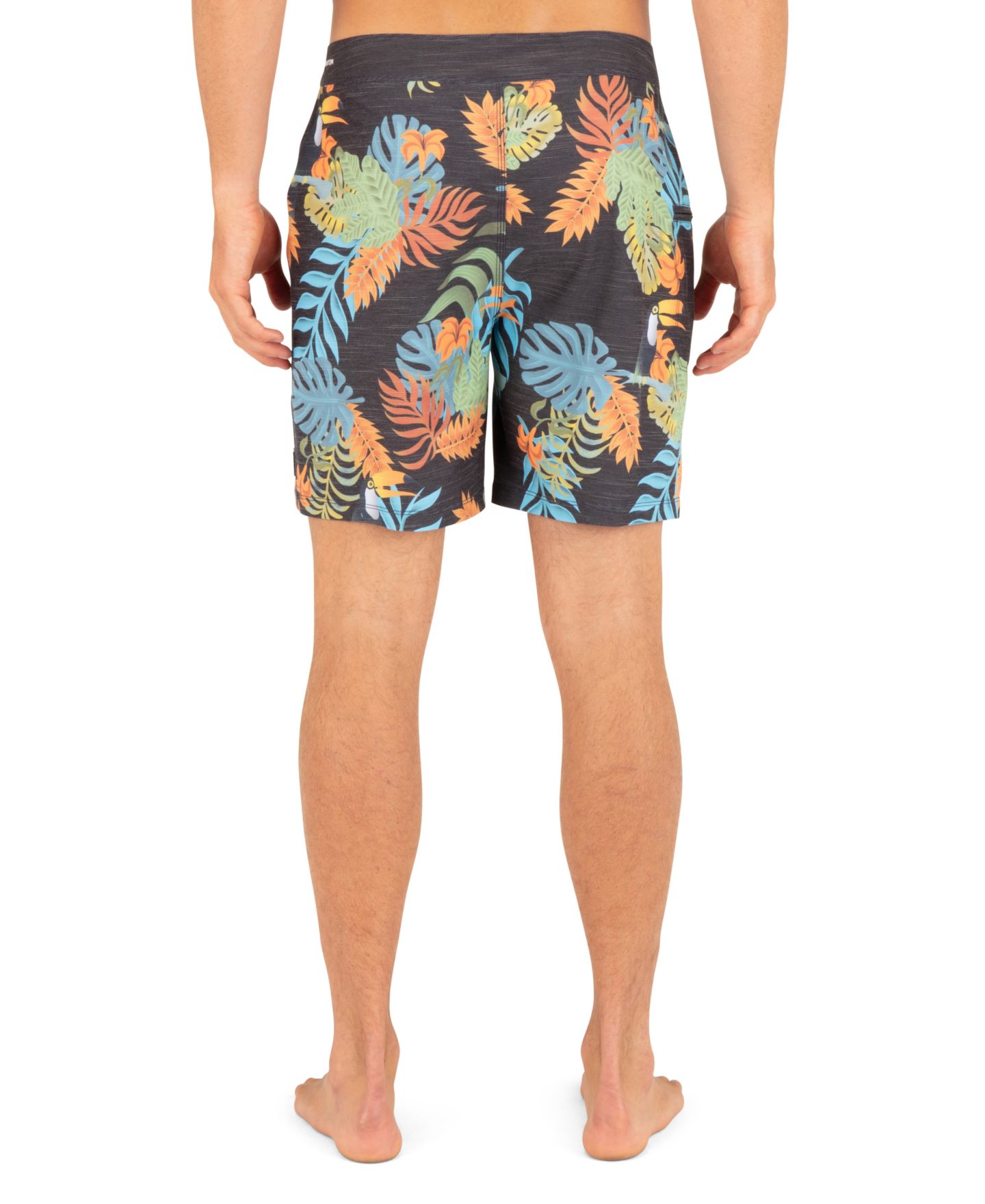 Пляжные шорты Regular-Fit для мужчин — Hurley, цвет: Чёрный — фото 6