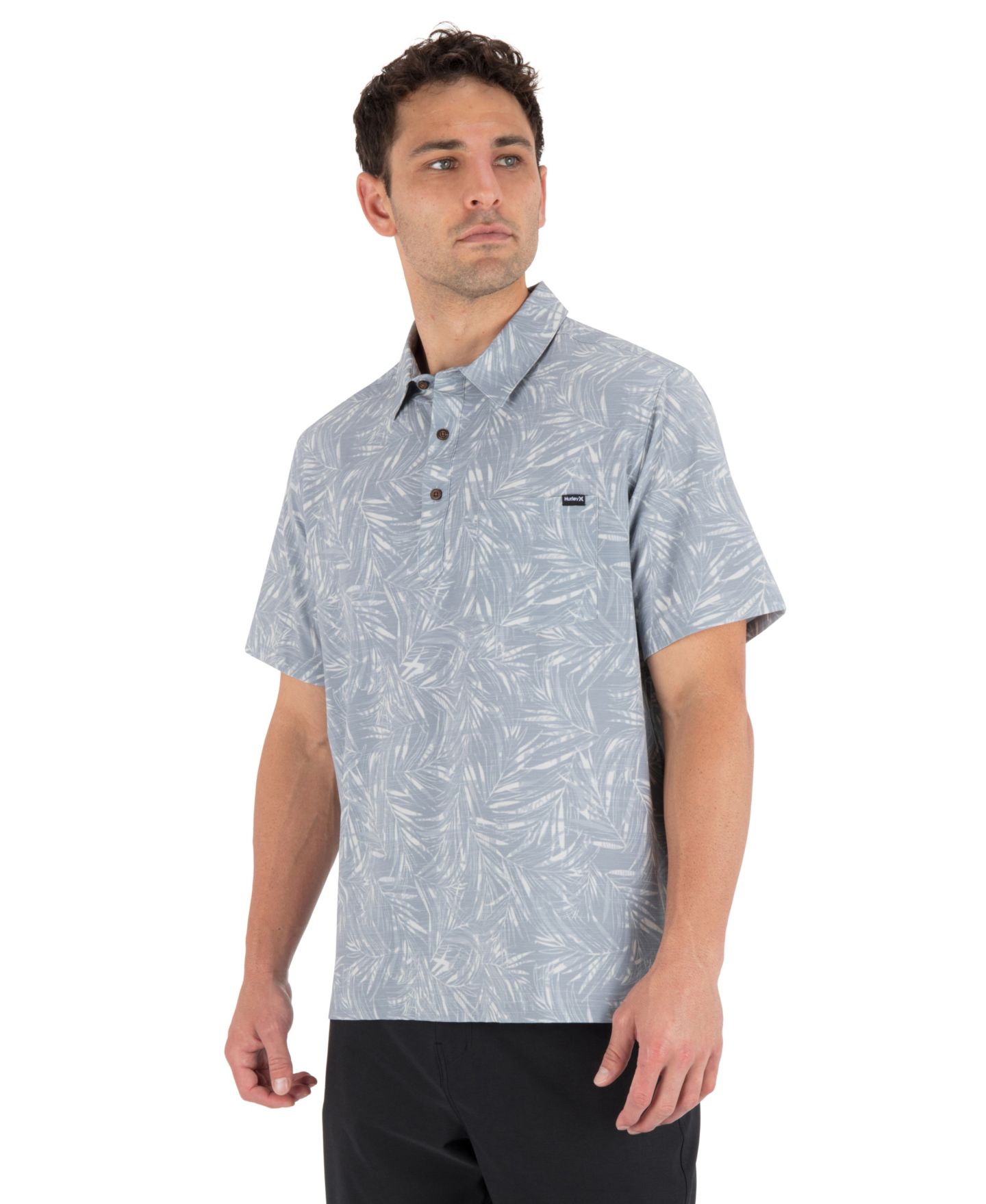 Мужской свитер Hurley Newport Pullover Short-Sleeve Shirt, цвет: Particle — фото 3