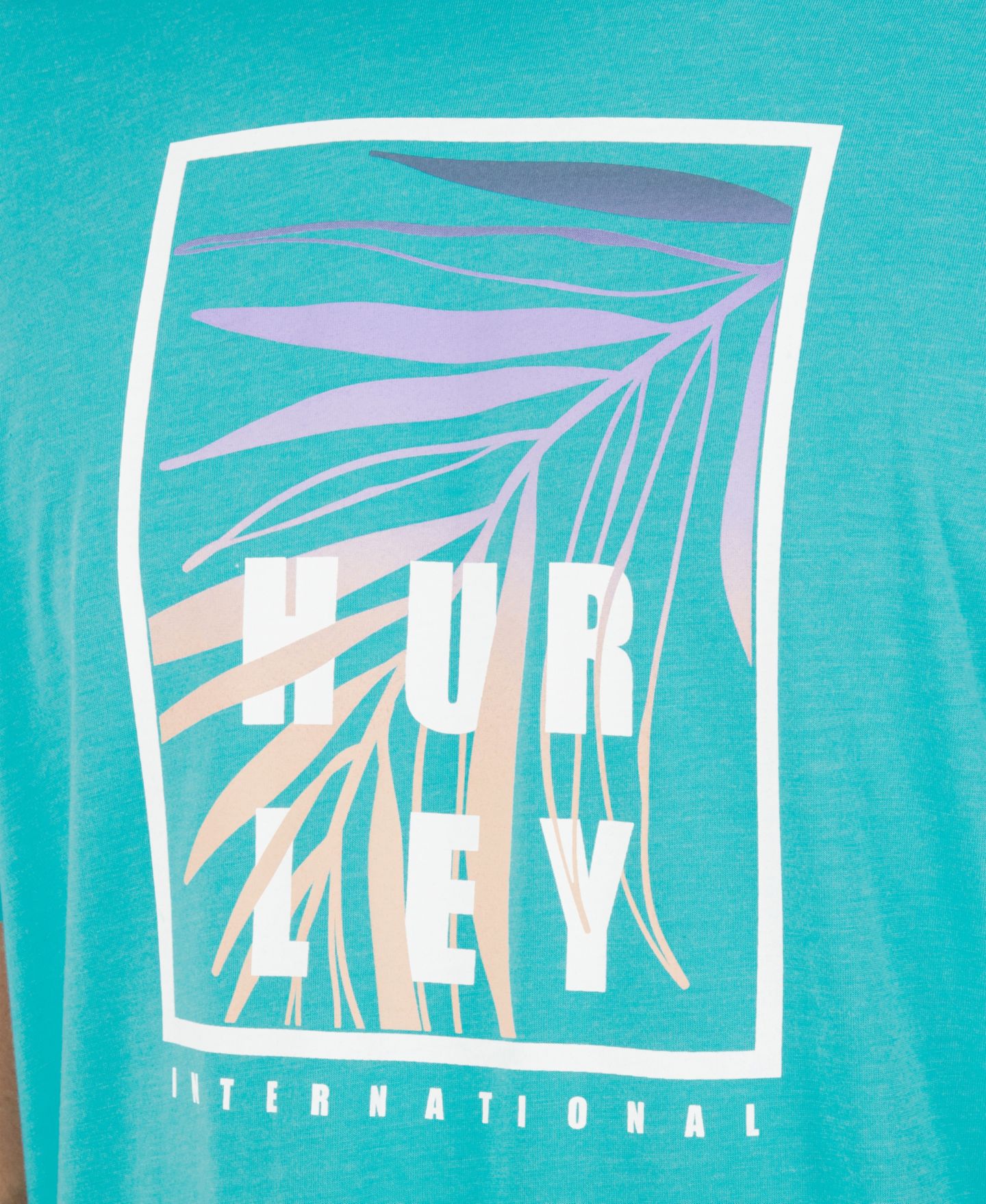 Мужская футболка Hurley Regular-Fit Round Neck, цвет: Barracuda — фото 4