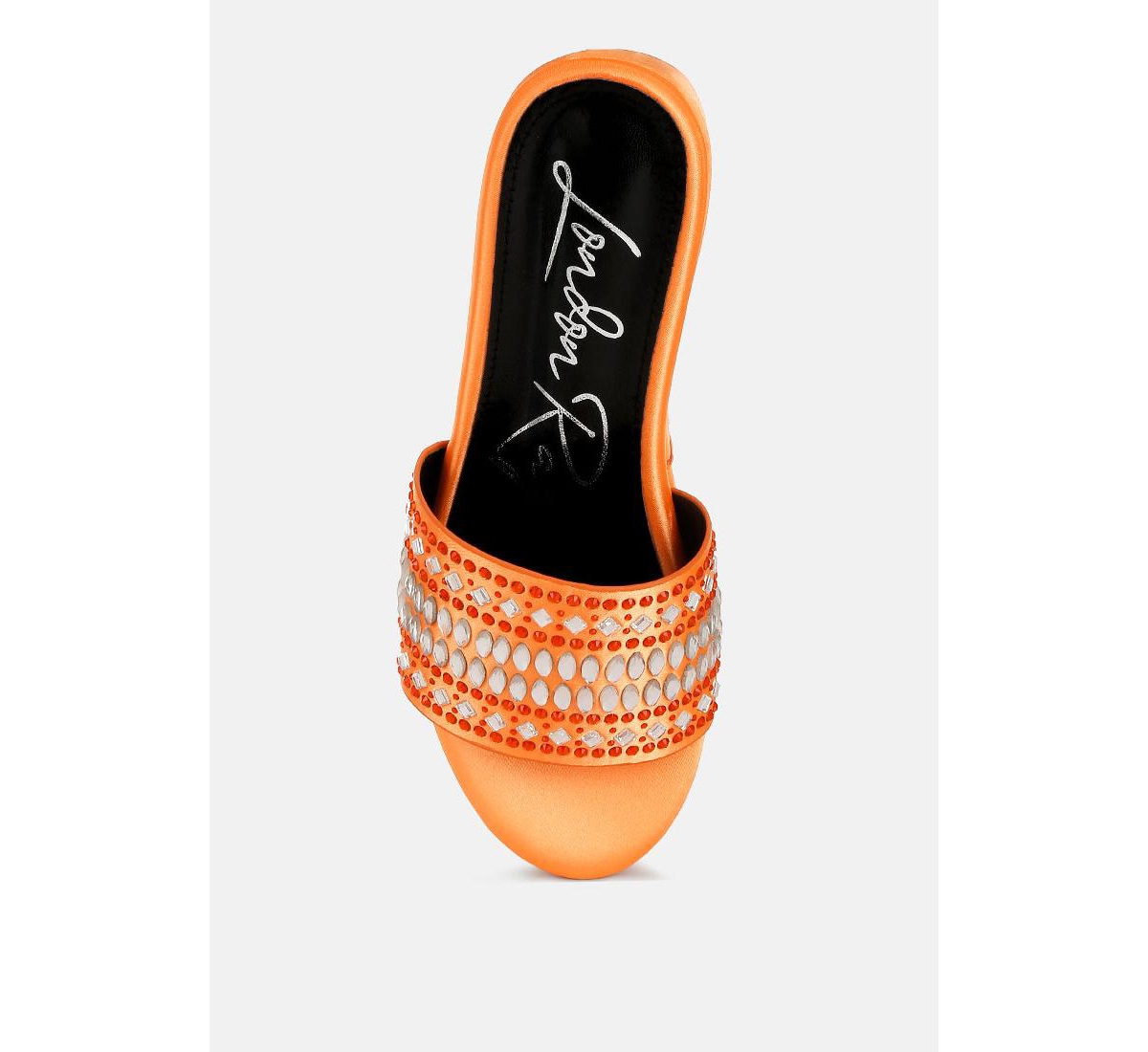 Batanga Diamante & Rhinestone Detail Stylish Flatforms