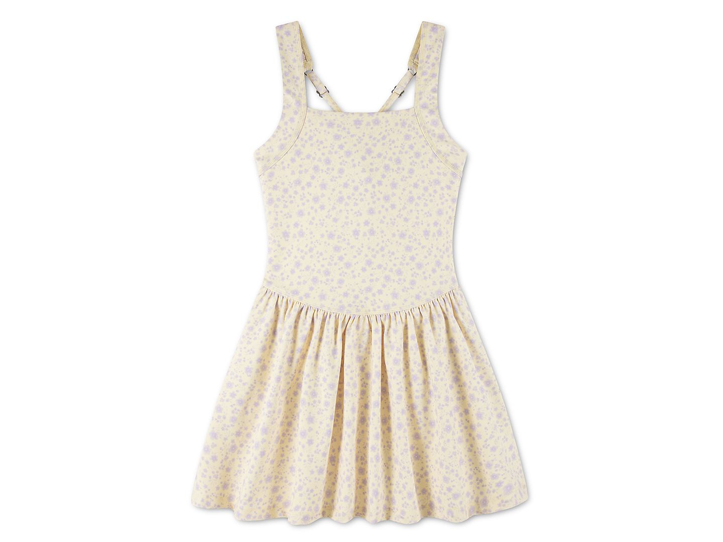 Платье abercrombie kids YPB Drop Waist Printed Pull-On Mini Dress для девочек, цвет: Anise Flower — фото 1