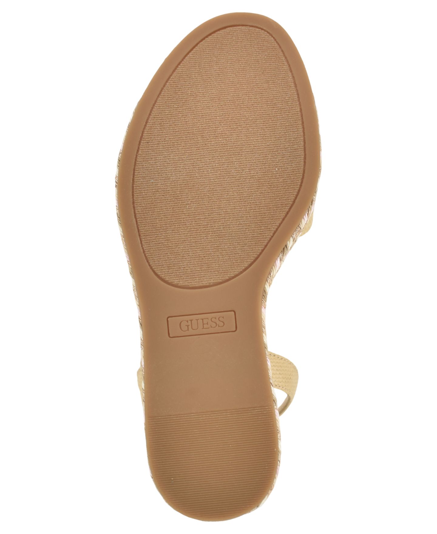 Женские сандалии GUESS Everly Espadrille Platform Wedge, цвет: Светлый натуральный — фото 5