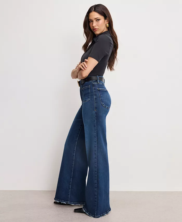 Women's Wide-Leg Palazzo Jeans - thumbnail 3