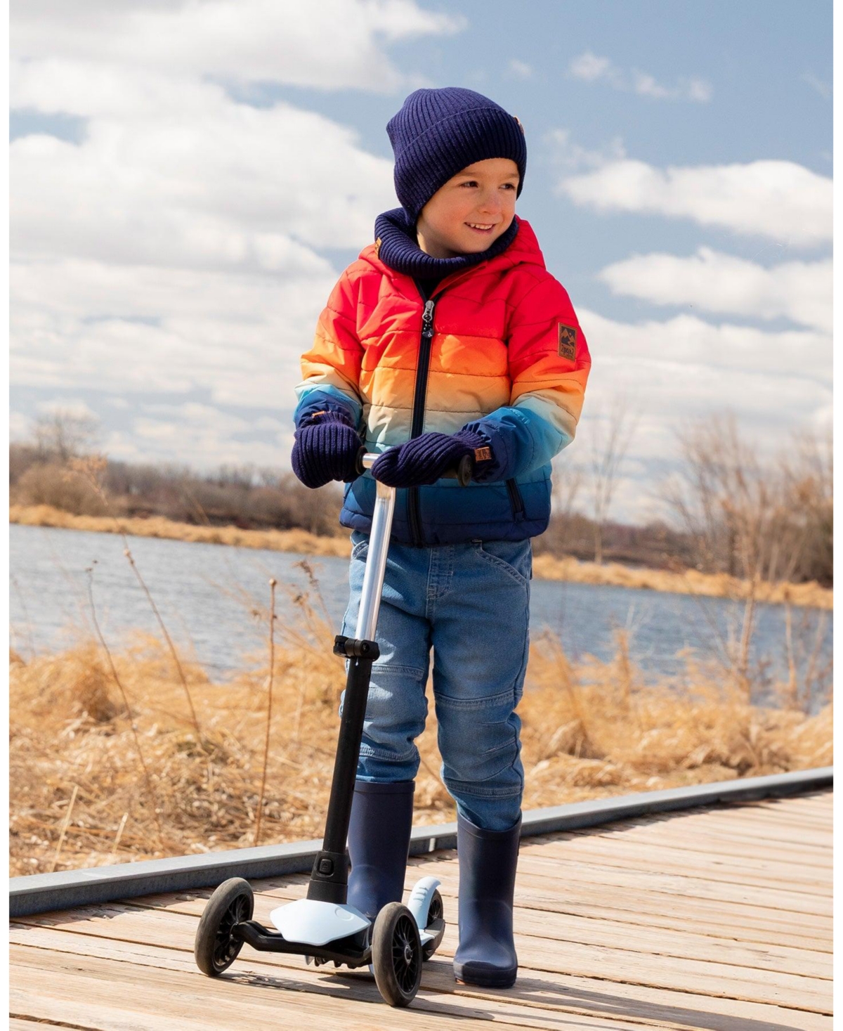 Deux par Boy Quilted Mid-Season Jacket - Child