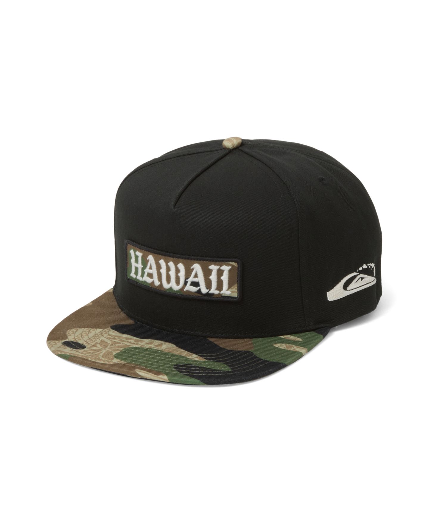 Мужская кепка Quiksilver Adjustable Snapback Hat, цвет: Чёрный — фото 1