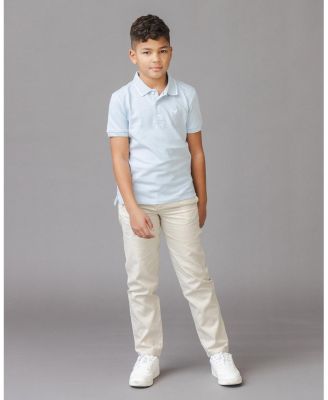 Big Boys Hope and Henry Organic Short Sleeve Knit Pique Polo Shirt